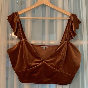 Bralette with frilly straps